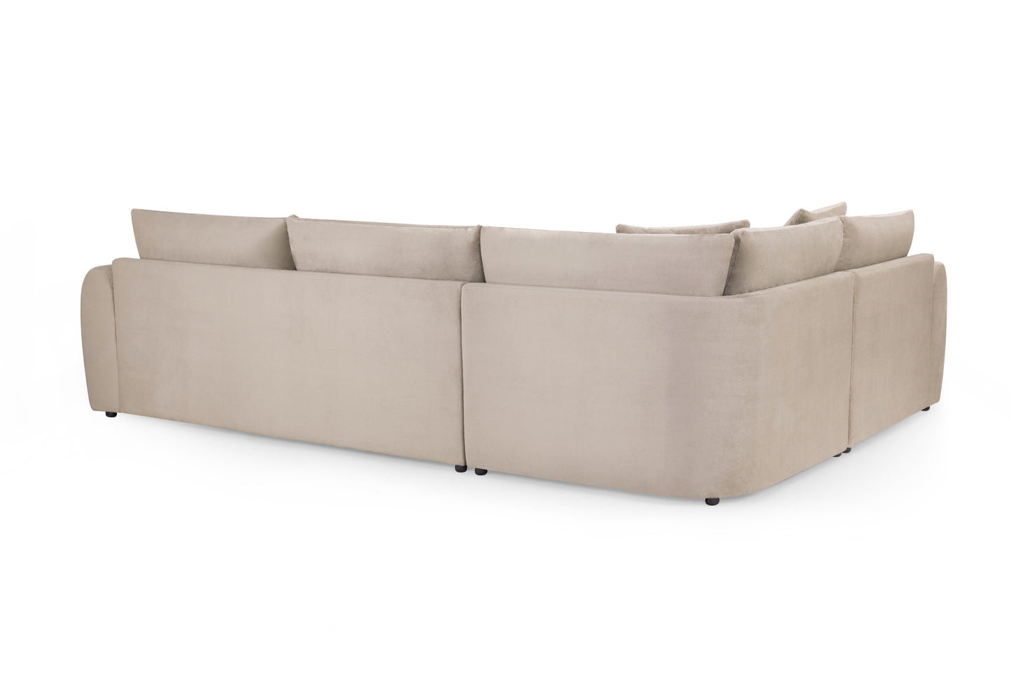Mirabel Mocha Velvet Left Hand Corner Sofa