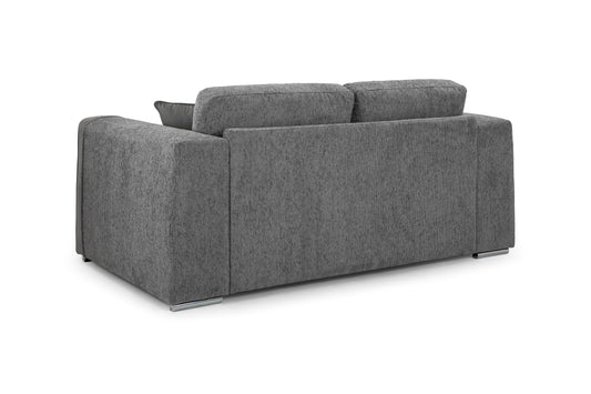 Naples Grey Chenille 2 Seater Sofa