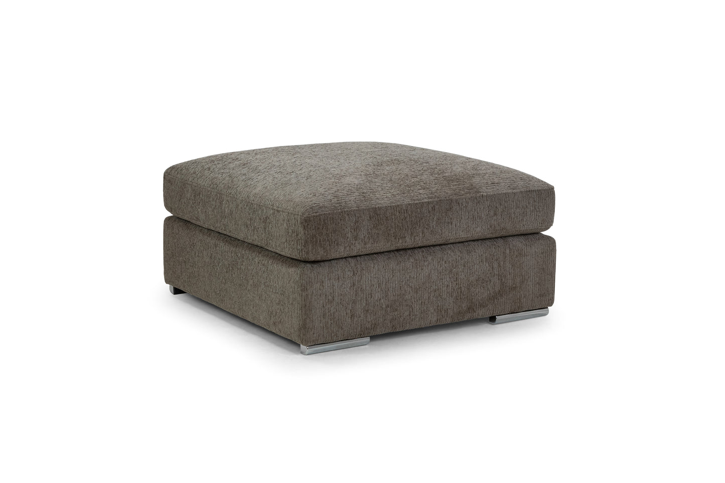 Naples Mocha Chenille Footstool