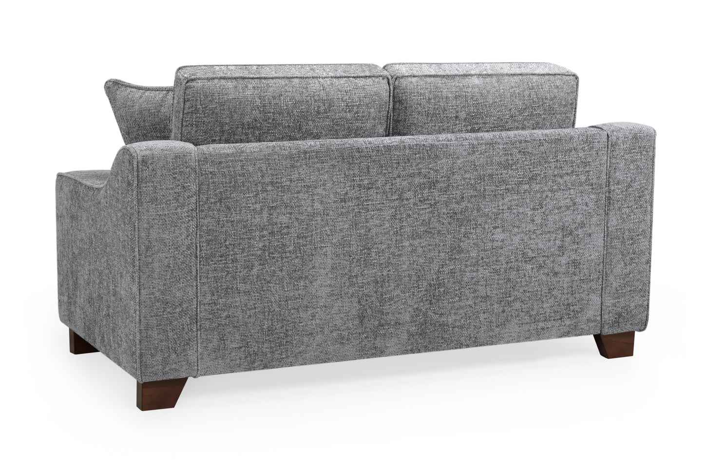 Nebraska Slate Plush Fabric 2 Seater Sofa