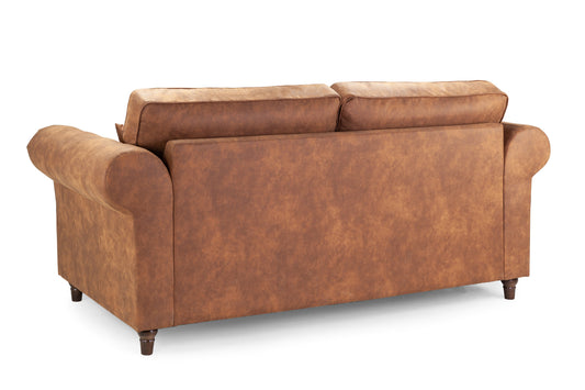 Oakland Tan Leather 3 Seater Sofa
