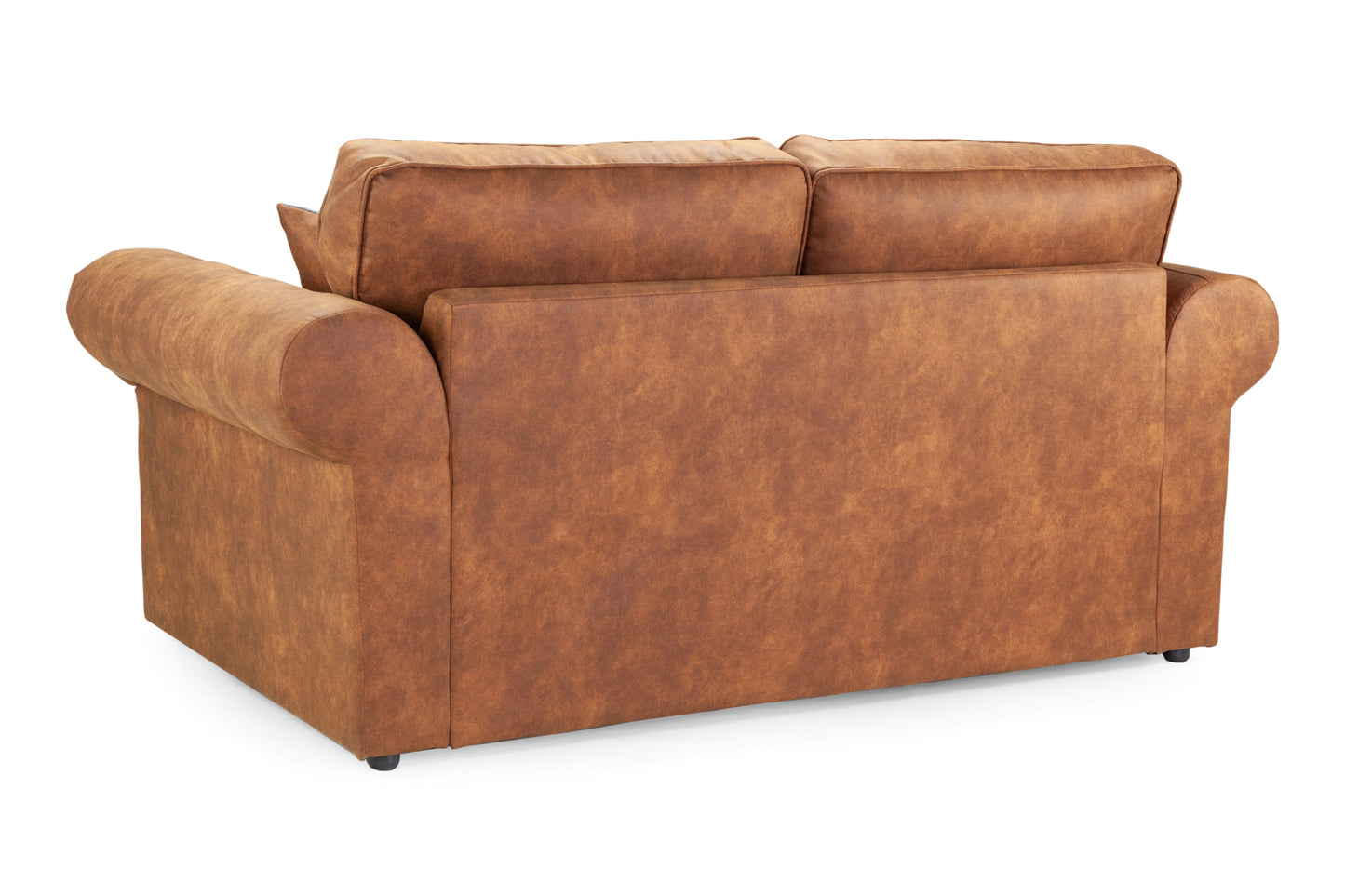 Oakland Tan Leather 2 Seater Sofa bed