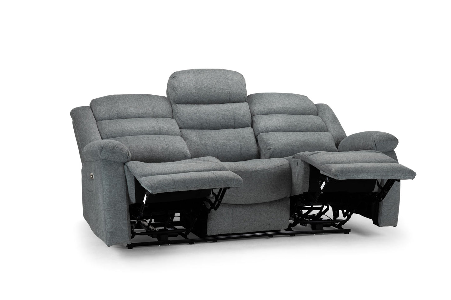 Otto Grey Fabric 3+2+1 Recliner Cinema Sofa