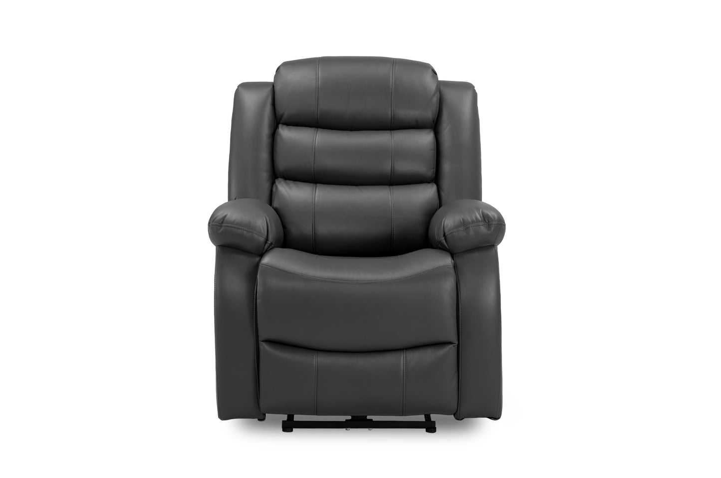 Otto Black Leather 3+2+1 Recliner Cinema Sofa