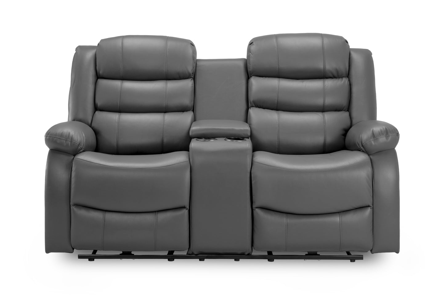 Otto Grey Leather 3+2+1 Recliner Cinema Sofa