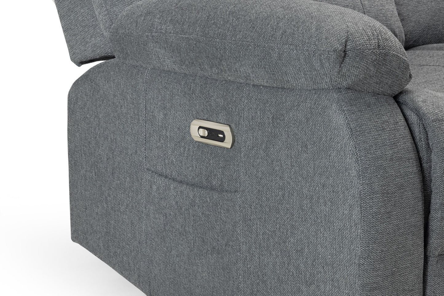 Otto Grey Fabric 3+2+1 Recliner Cinema Sofa