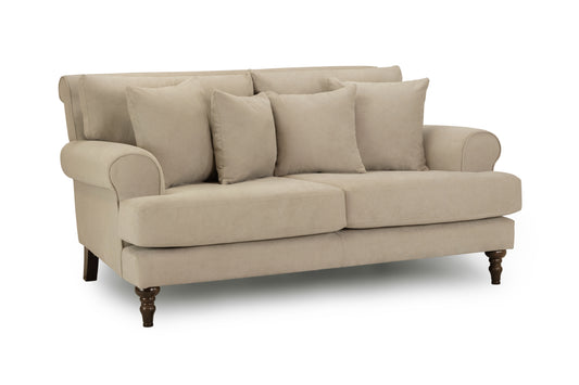 Summer Beige Fabric 2 Seater Sofa