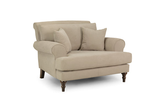 Summer Beige Fabric Armchair