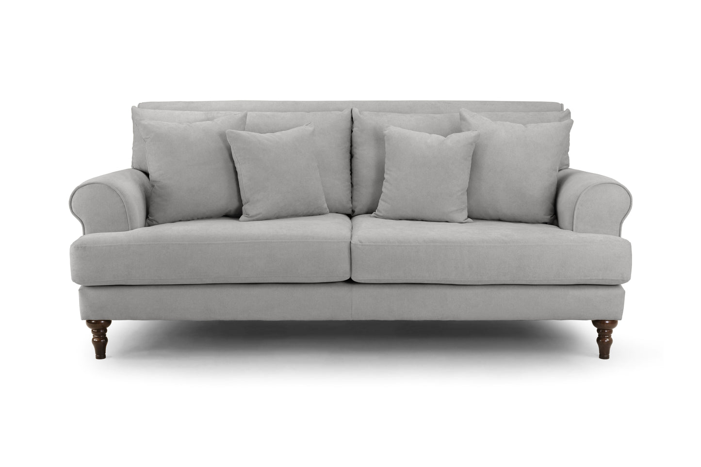 Summer Grey Fabric 3 Seater Sofa