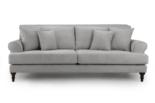 Summer Grey Fabric 4 Seater Sofa