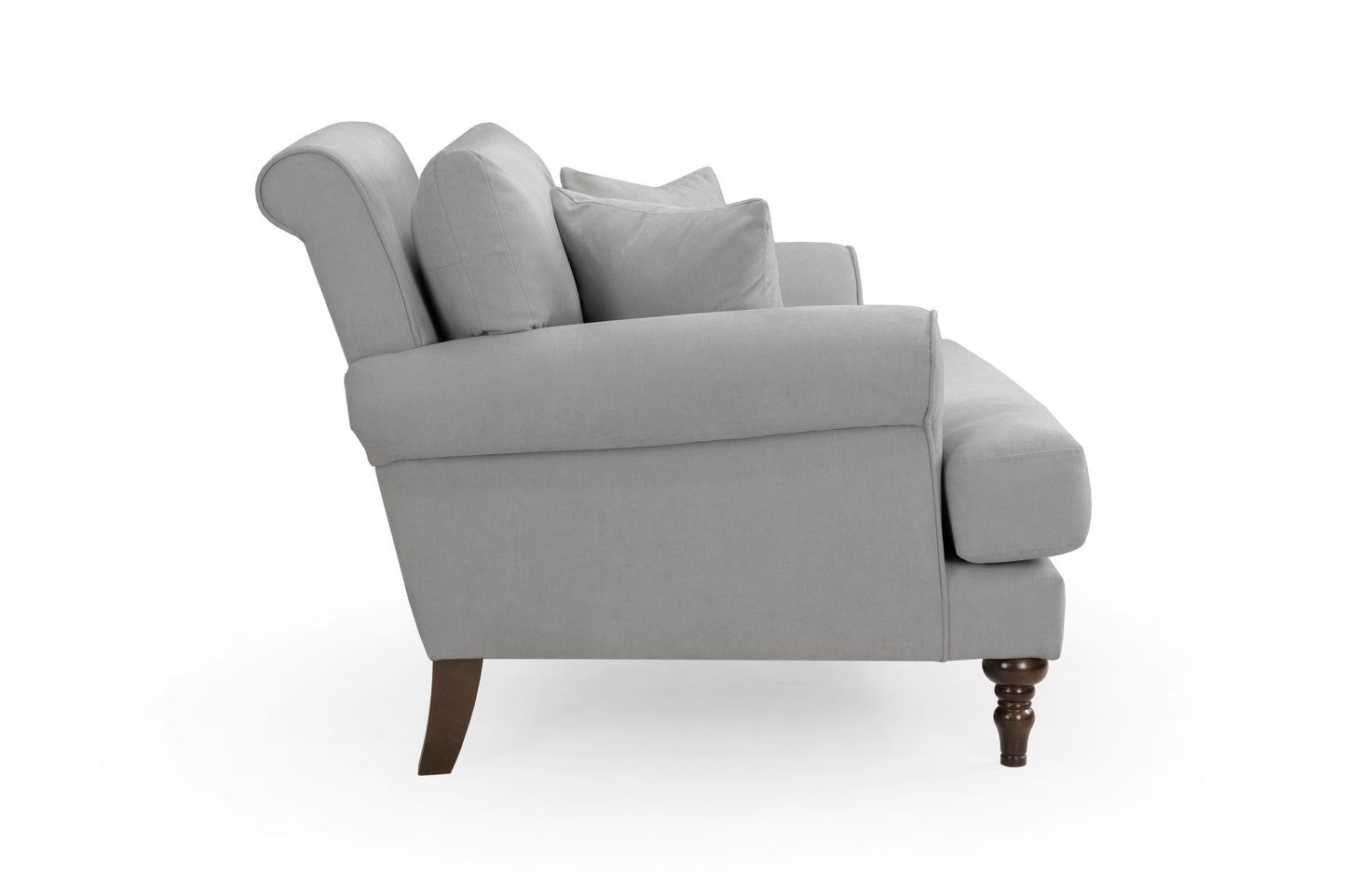 Summer Grey Fabric 3 Seater Sofa