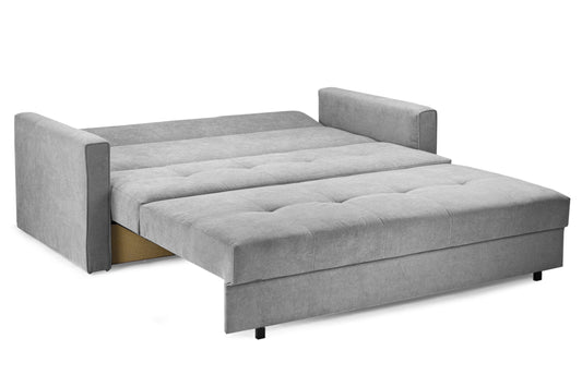 Viva Grey Fabric 3 Seater Sofa Bed