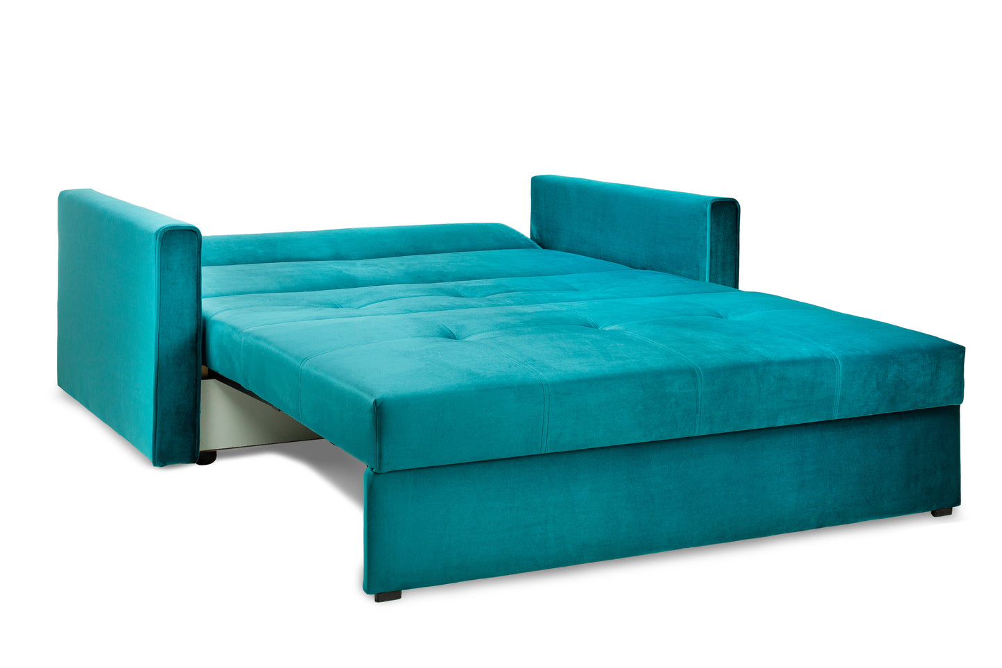 Viva Teal Plush 2 Seater Sofa Bed