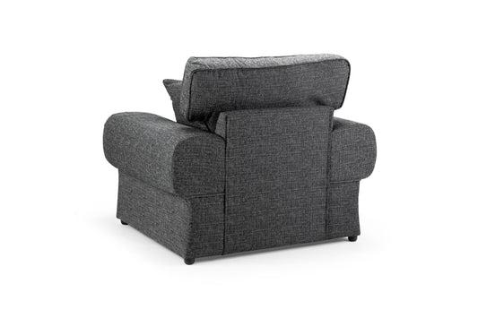 Wilcot Grey Fabric Armchair