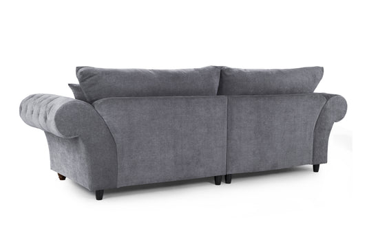 Windsor Grey Fabric 4 Seater Sofa