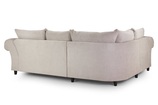 Windsor Left Hand Stone Fabric Corner Sofa
