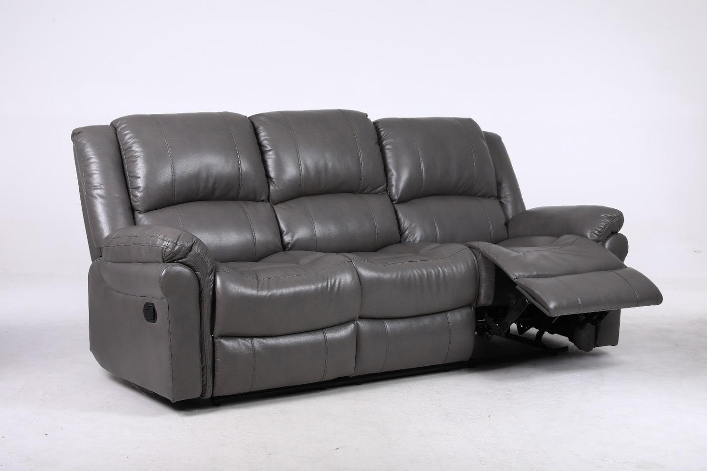 Amberley 3+2+1 Grey Leather Recliner sofa