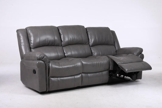 Amberley 3+2+1 Grey Leather Recliner sofa