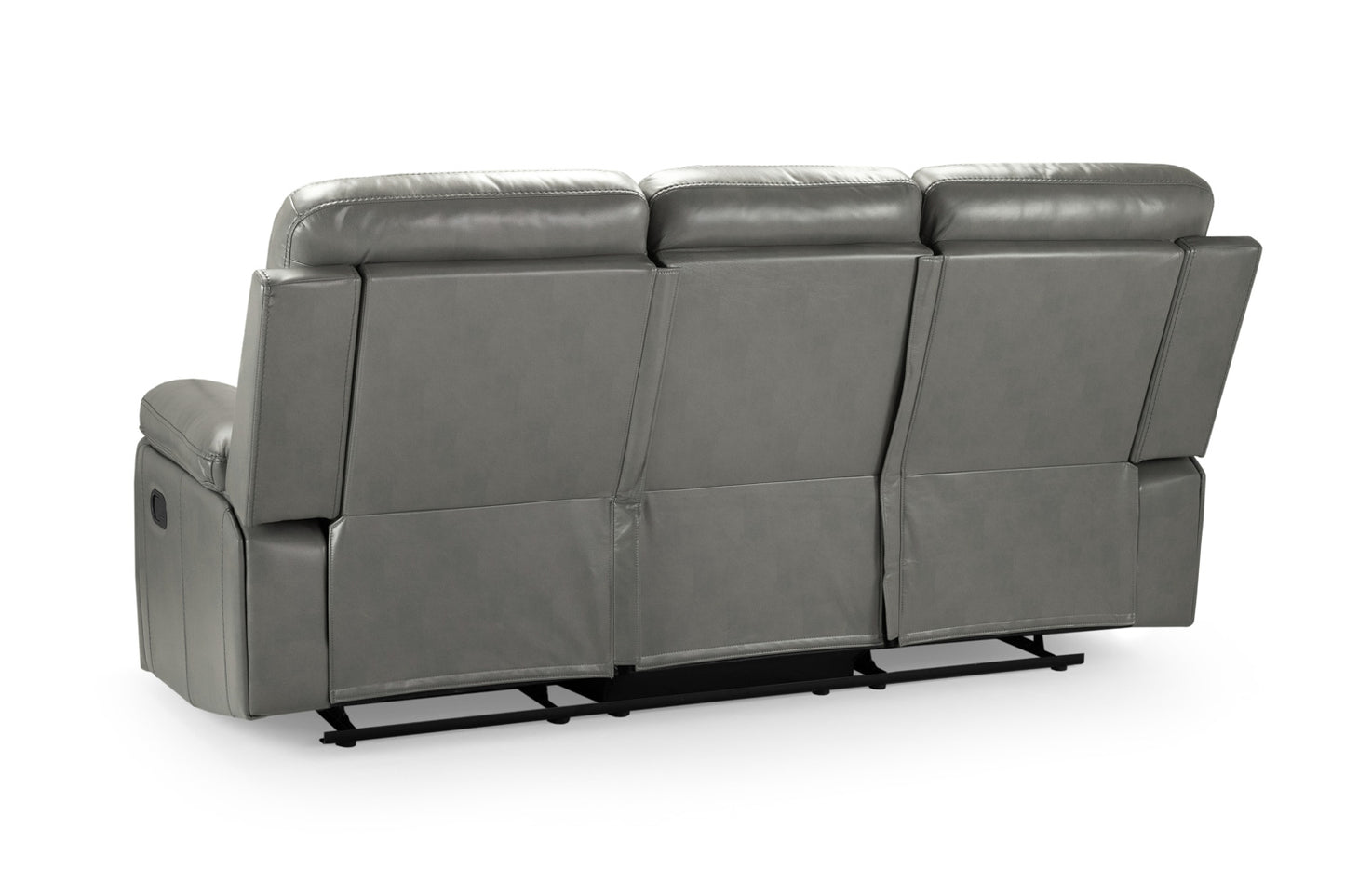 Cody 3+2+1 Grey Leather Recliner Sofa Set
