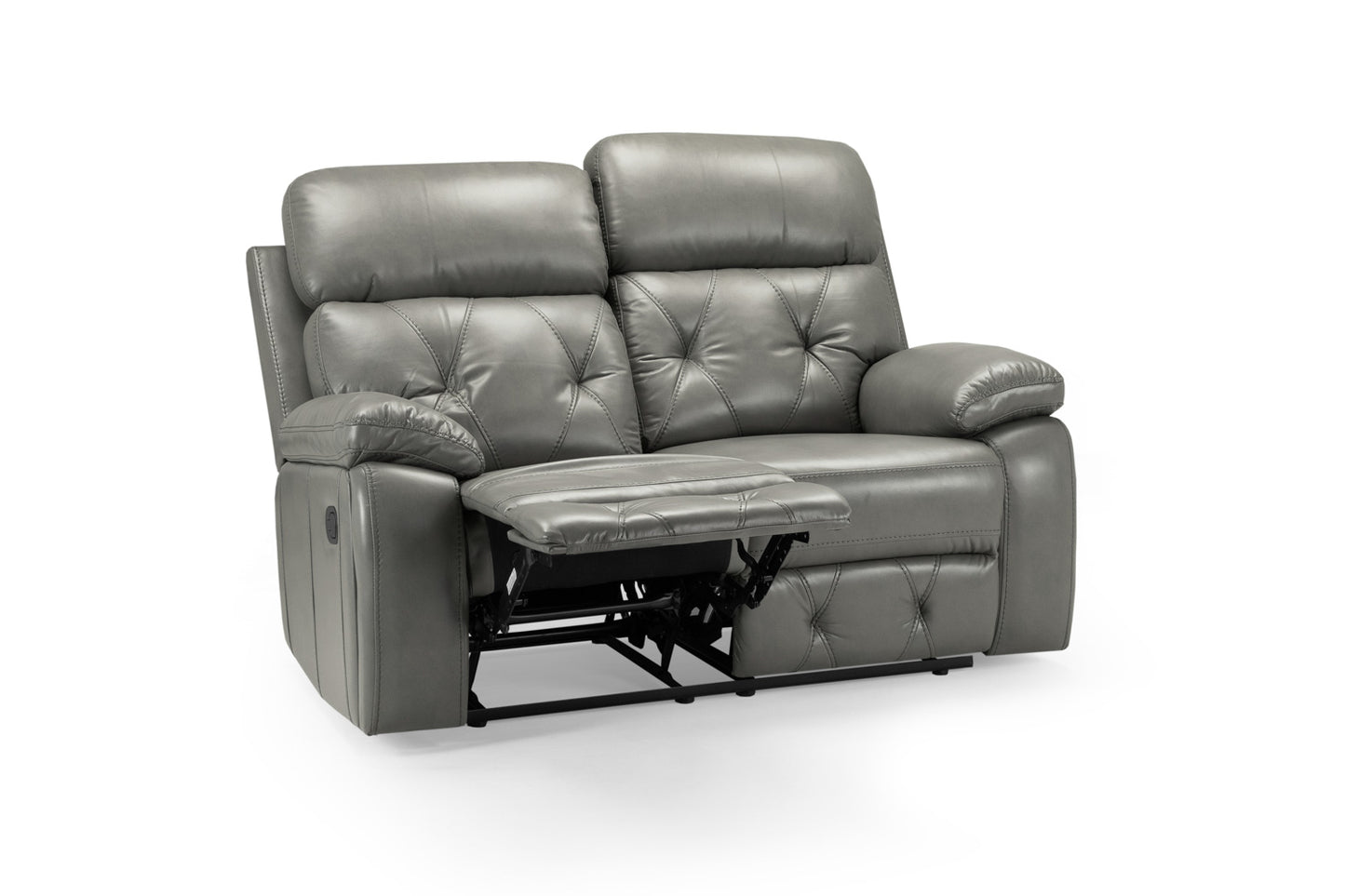 Cody 3+2+1 Grey Leather Recliner Sofa Set