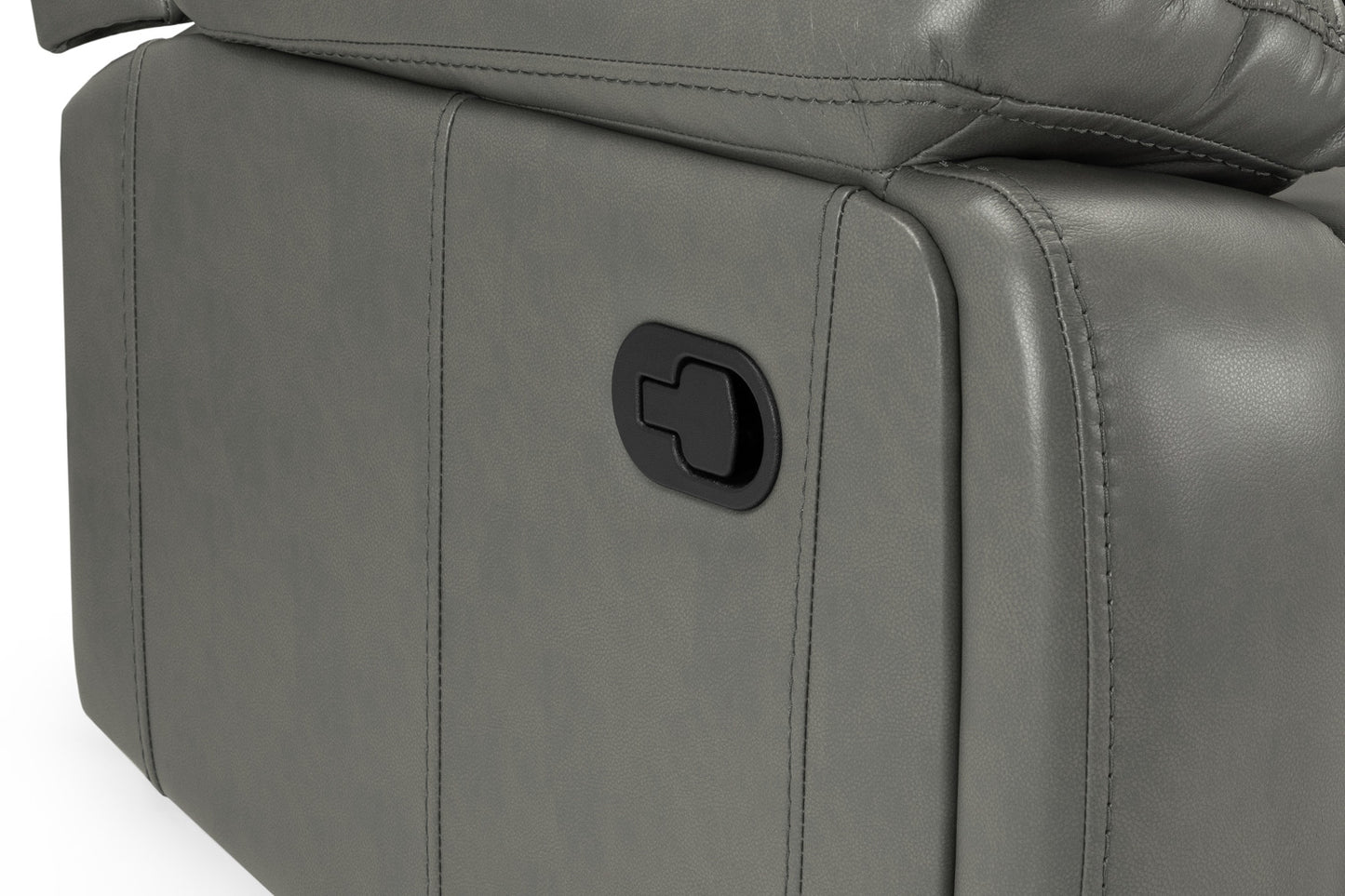 Cody 3+2+1 Grey Leather Recliner Sofa Set