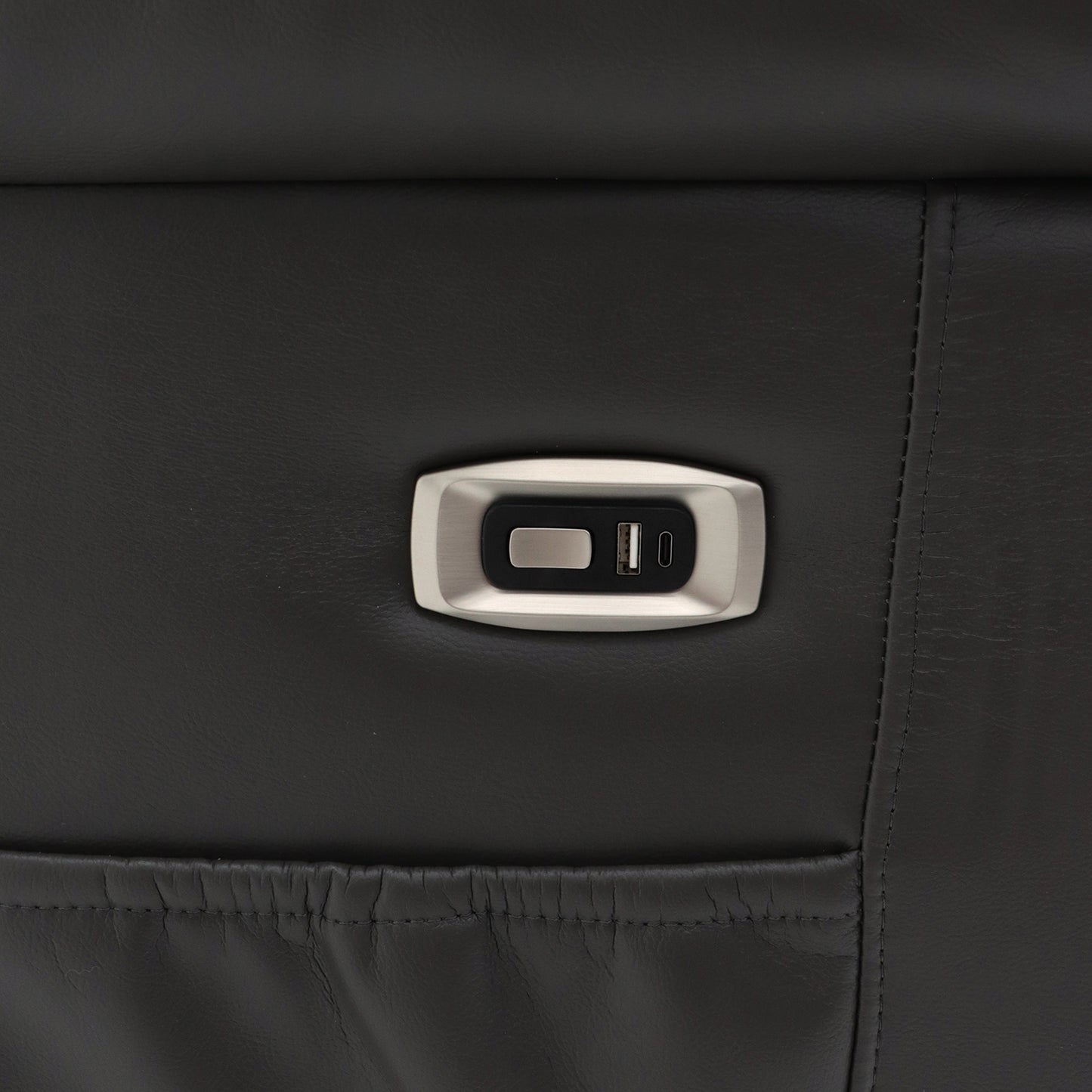 Alva Black Leather Cinema Recliner Armchair