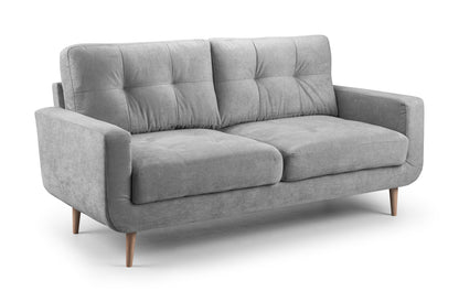 Aurora Grey Fabric 3 Seater Sofa