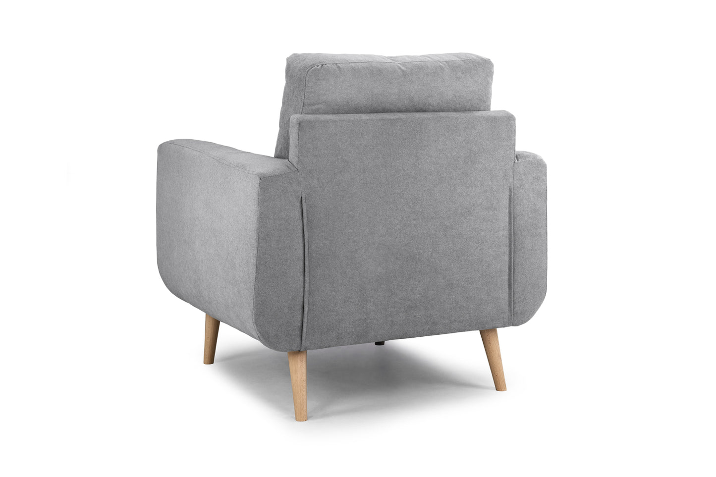 Aurora Grey Fabric Armchair