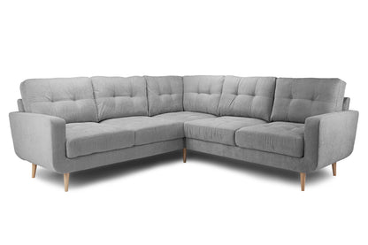 Aurora Large Grey Fabric Corner Sofa
