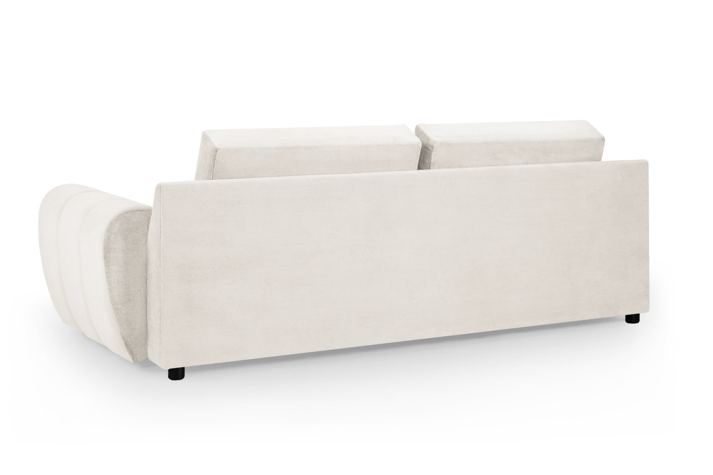 Azzuro Cream Velvet 3 Seater Sofa
