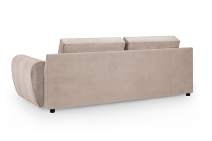 Azzuro Mocha Velvet 3 Seater and 2 Seater Sofa Set