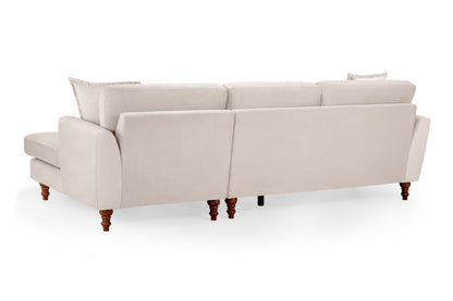 Bari Beige Fabric Right Hand Corner Sofa