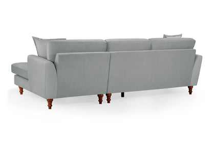 Bari Grey Fabric Right Hand Corner Sofa