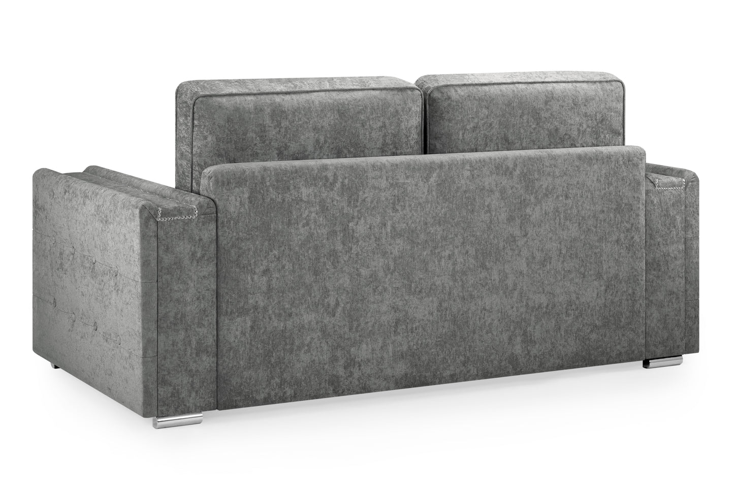 Bentley Charcoal Grey Fabric 3 Seater Sofa