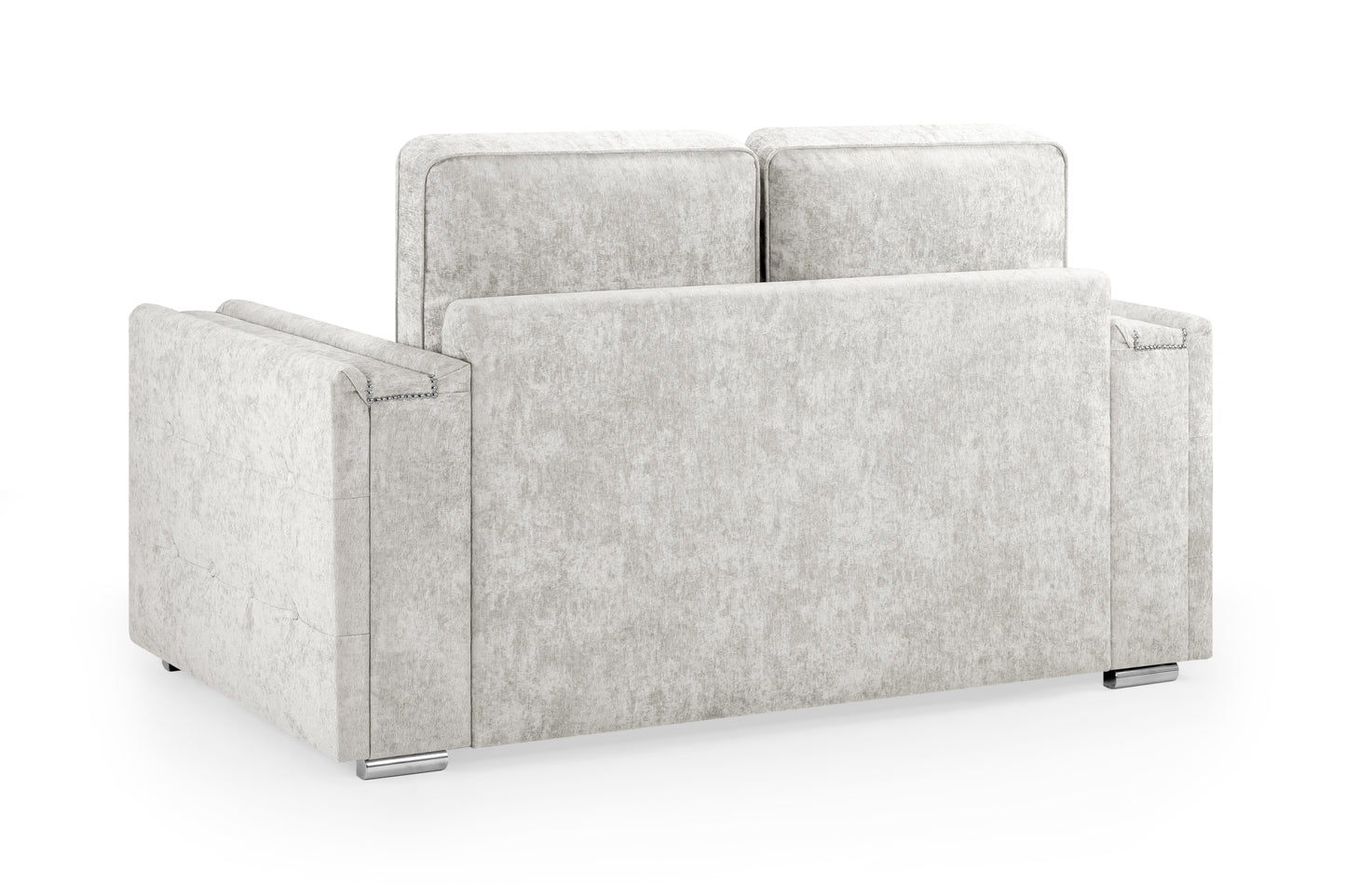 Bentley Silver Fabric 2 Seater Sofa