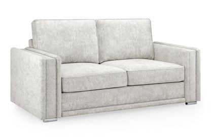 Bentley Silver Fabric 3 Seater Sofa