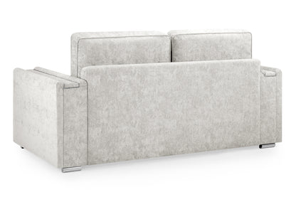 Bentley Silver Fabric 3 Seater Sofa