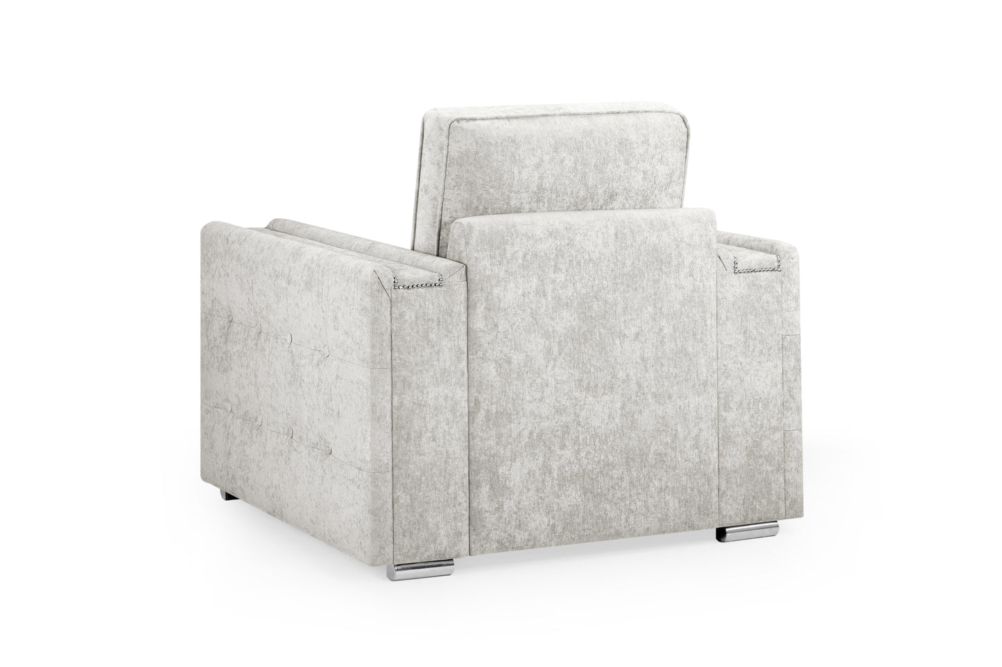 Bentley Silver Fabric Armchair