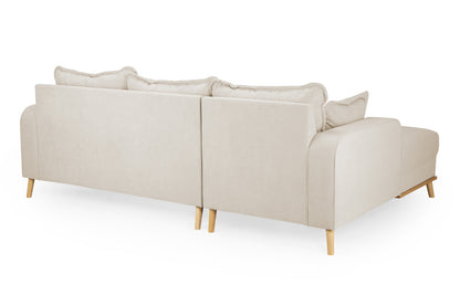 Briar Beige Fabric Left Hand Corner Sofa