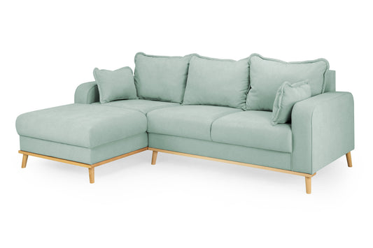 Briar Blue Fabric Left Hand Corner Sofa