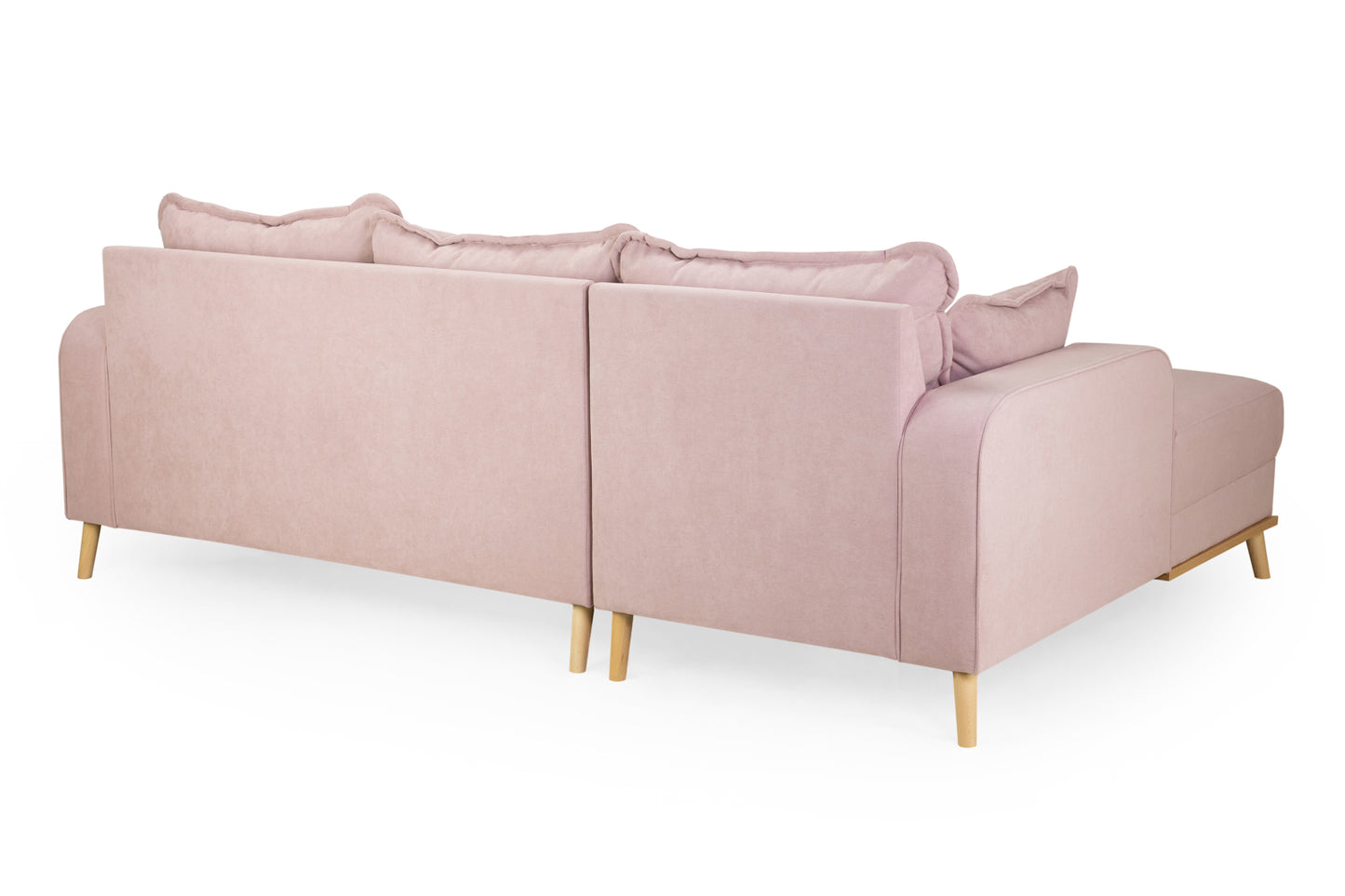 Briar Pink Fabric Left Hand Corner Sofa