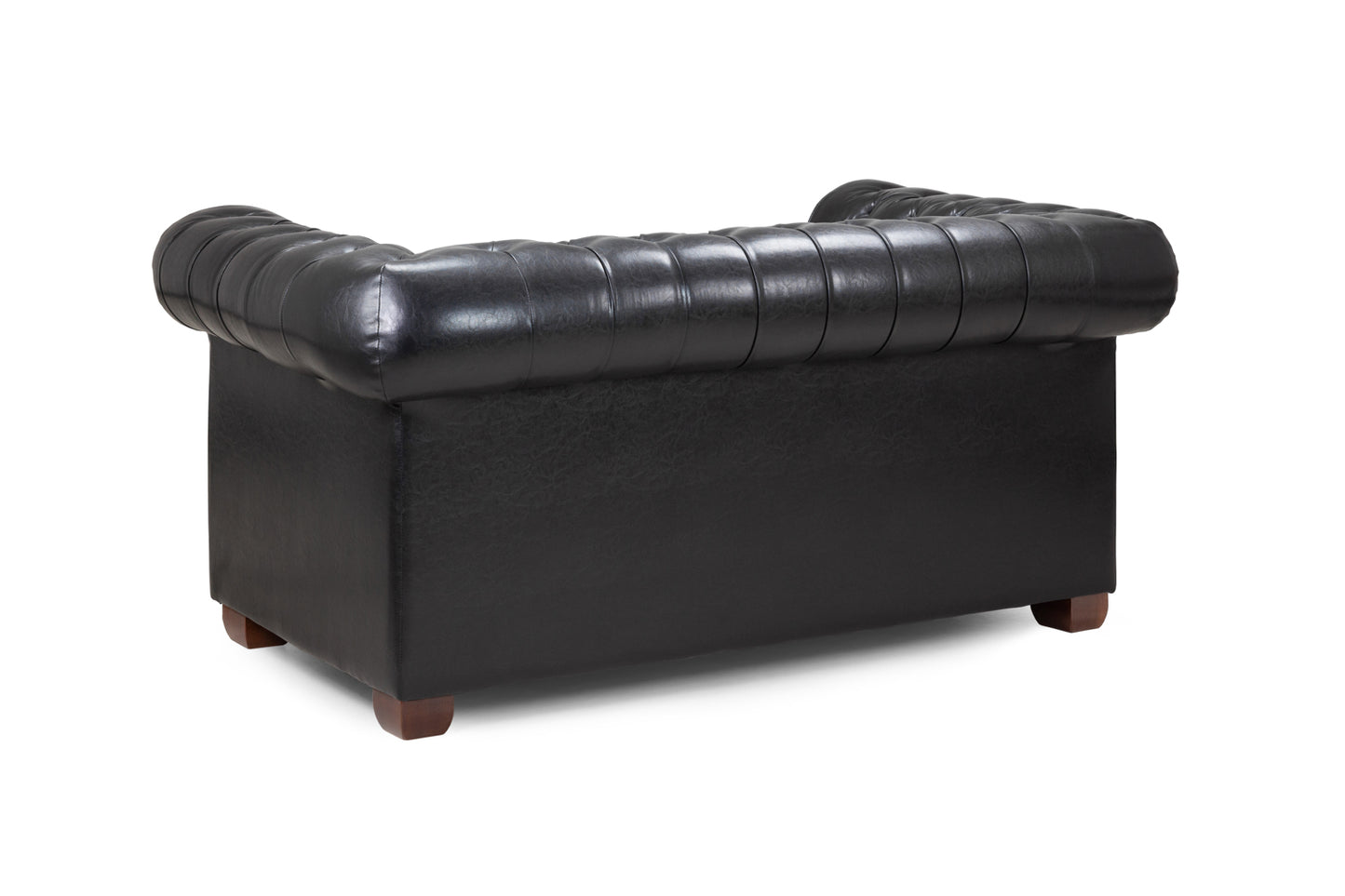 Chesterfield Black 2 Seater Sofa