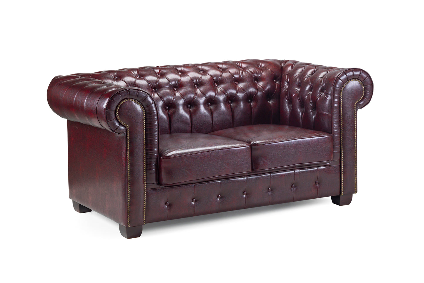 Chesterfield Oxblood Red 2 Seater Sofa