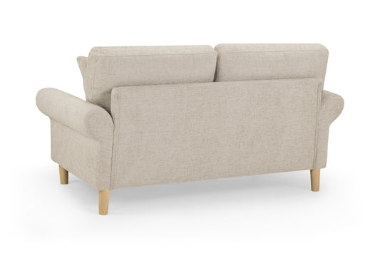 Florence Beige Fabric 2 Seater Sofa