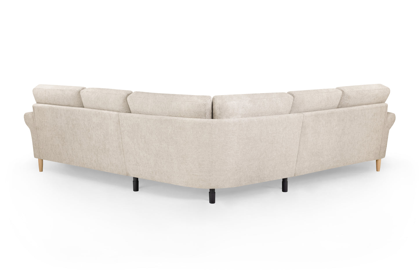 Florence Beige Fabric Large Corner Sofa