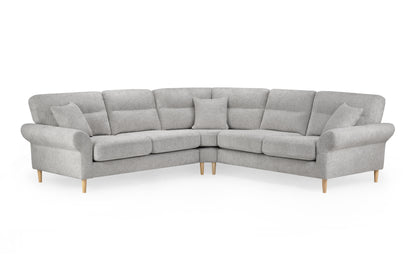 Florence Grey Fabric Large Corner Sofa