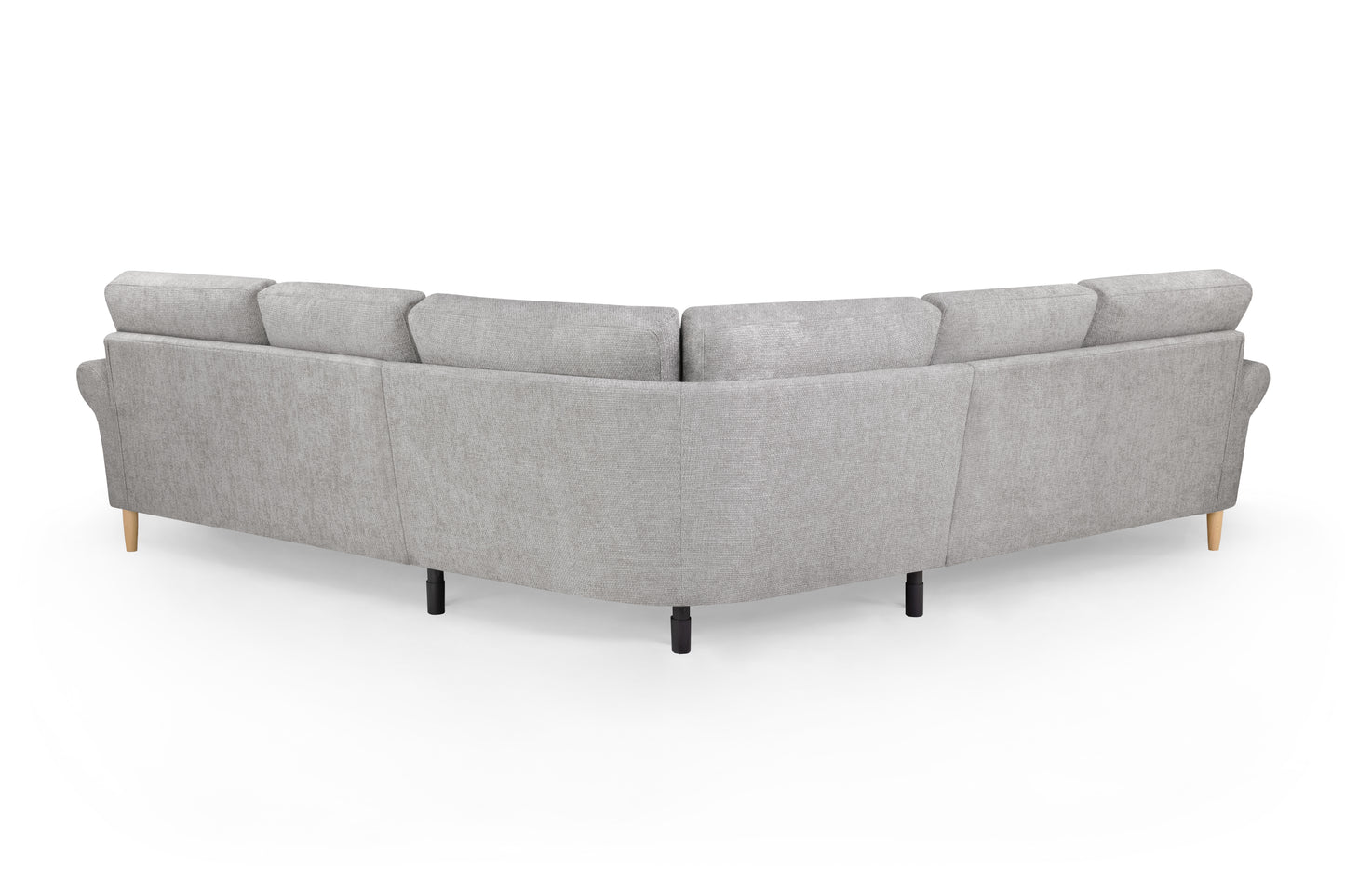 Florence Grey Fabric Large Corner Sofa