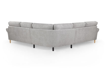 Florence Grey Fabric Large Corner Sofa