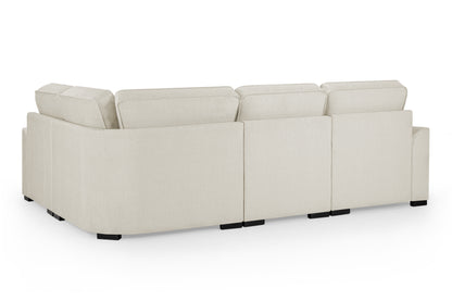 Funk Beige Fabric Right Hand Corner Sofa