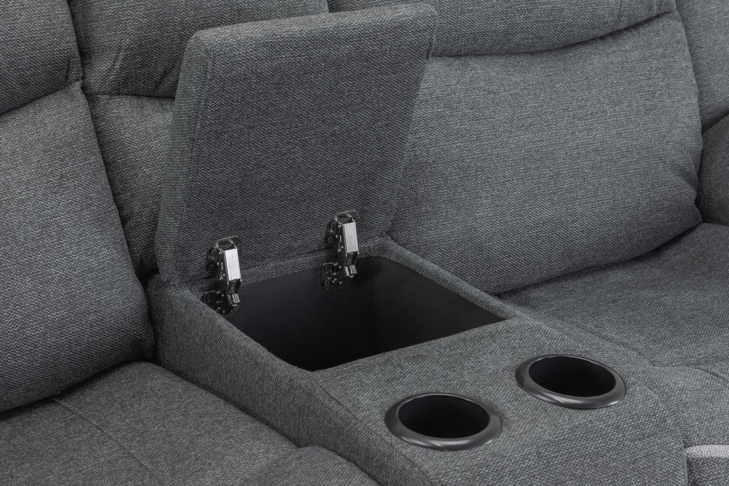 Harald Grey Fabric Electric Recliner 3 Seater and 2 Seater Sofa Set